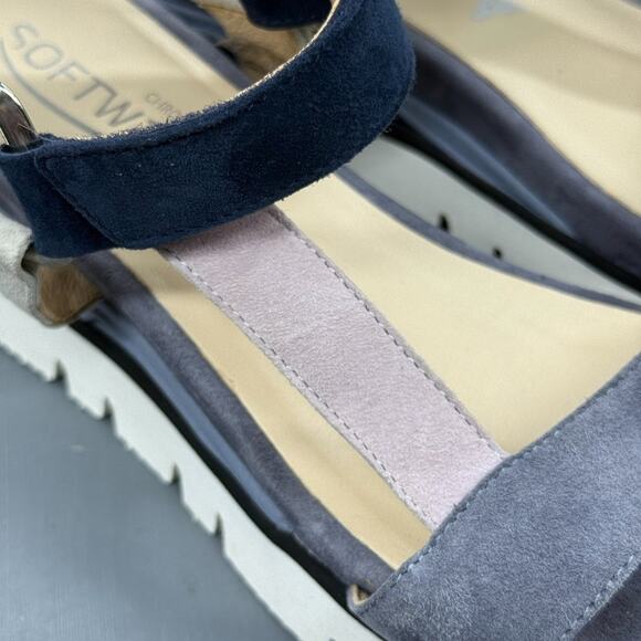 Softwaves Women's Suede Platform Sandal Calipa 02 Size 38, US 7.5-8 - Picture 14 of 15